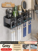 Axyaa 3-in-1 Bathroom Organizer: Toothbrush, Toothpaste, Electric Brush Holder Shelf Rack