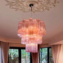 Axyaa Glass Chandelier Light: Elegant French Home Decor for Living Room, Bedroom, Hotel, Staircase.
