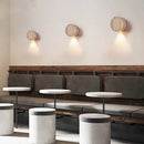Axyaa Nordic Modern Yellow Travertine Stone Wall Sconce