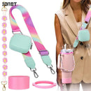 Axyaa 4Pcs Colorful Tumbler Accessories Set with Adjustable Strap & Handle Boot
