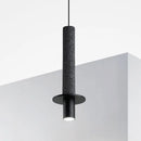 Axyaa Concrete Tube Pendant Light with LED for Kitchen Island, Dining Room, Office