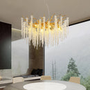 Axyaa Gold Branch Crystal Chandelier - Modern Luxury Hanging Chandeliers