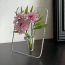 Axyaa Creative Transparent Frame Vase for Home & Wedding Decor