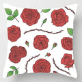 Axyaa Red Roses Square Large Pillow Cases High Quality Thick Covers
