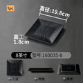 Axyaa Melamine Black Snack Plate: High Quality Square Dining Dish.