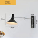 Axyaa Nordic Rocking Chair Wall Lamp, Retro LED Study Wall Light