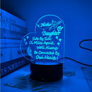 Axyaa Acrylic LED Night Light: Modern USB Table Lamp