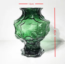 Axyaa Glass Vase Flower Arrangement Hydroponic Ornament Decor Craft Glass Vessel
