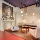 Axyaa Glass Ball LED Ceiling Chandeliers for Home Decor