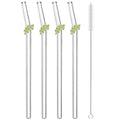 Axyaa Christmas Glass Straw Set - Kitchen Bar Accessories