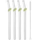 Axyaa Christmas Glass Straw Set - Kitchen Bar Accessories