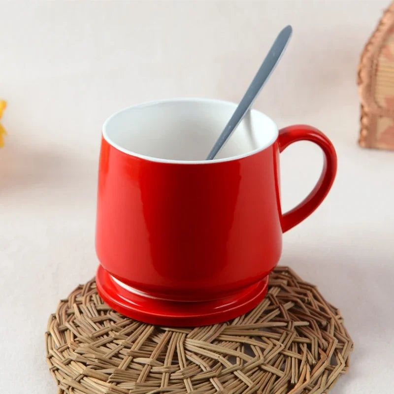 Axyaa Christmas Ceramic Couple Coffee Cup Set - Cute Xmas 3D Gift Mug