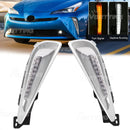 Axyaa LED Daytime Running Light White DRL Yellow Turn Signal for Toyota Prius