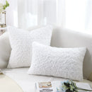 Axyaa Floral Luxe Pillow Case for Sofa Bed Car Garden Chair, Elegant Home Decor Cover