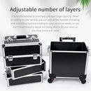 Axyaa 4-Tier Foldable Makeup Case for Beauty Pros