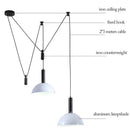 Axyaa Nordic Pulley LED Pendant Lights for Kitchen Island Loft Dining Room Transform