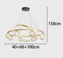 Axyaa LED Chandeliers for Modern Living Room Indoor Lighting