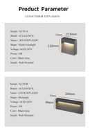 Axyaa LED Corner Steps Lamp - Surface Mounted Indoor Outdoor Stair Lighting