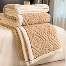 Axyaa Velvet Bed Blanket Luxury Comforter, Thick & Warm, Machine Washable