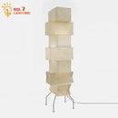 Axyaa Wabi-sabi Noguchi Style Rice Paper Floor Lamp LED E27 Living Room Decor