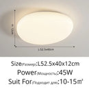Axyaa Nordic LED Cream Ceiling Lamp for Modern Spaces