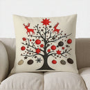 Axyaa Christmas Tree Star Pattern Pillow Cover for Sofa Bedroom Car