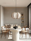 Axyaa Handmade Rattan Pendant Lamp: Seaside Resort Style for Living & Kitchen