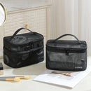 Axyaa Double-Layer Large-Capacity Cosmetic Travel Bag