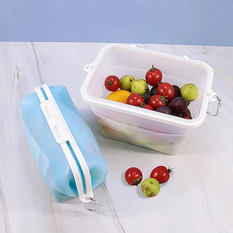Axyaa Silicone Folding Lunch Box Storage Bag