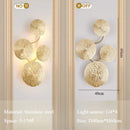 Axyaa Copper Wall Lamp: Nordic Bedroom Headboard Creative Living Room Decoration