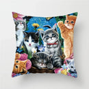 Axyaa Animals Polyester Cushion Cover for Home Sofa Decor - Farm Life Views Pillowcase