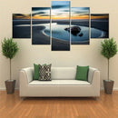 Axyaa 5-Piece Nature Tide Pool Canvas Poster Set for Modern Home Decor