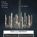 Axyaa Crystal Pendant Lamp: Elegant Bubble LED Chandelier for Home, Restaurant, Living Room, Bedroom