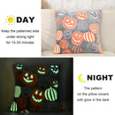 Axyaa French Velvet Halloween Pillowcase Cojines - Luminous Sofa Headboard Cushion Cover