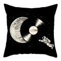 Axyaa Moon Astronaut Rocket Sofa Pillow Cover Cushion Polyester Throw TestCase