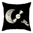 Axyaa Moon Astronaut Rocket Sofa Pillow Cover Cushion Polyester Throw TestCase
