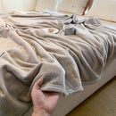 Axyaa Luxury Flannel Travel Blanket: Lightweight, Soft, Non-shedding, Colorfast Multipurpose Blanket