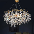Axyaa Crystal Sky Chandelier: Elegant Ceiling Lighting for Hotel, Bedroom, Restaurant, Bar Counter