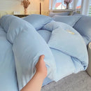 Axyaa Milk Velvet High Gram Duvet Cover - Thick & Warm Large Double Bedding