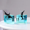 Axya Ocean Whale Humpback Resin Night Light, Creative LED Bedroom Decor Lamp