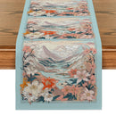 Axyaa Floral Table Runner for Kitchen Dining Room Holiday Party Decoration
