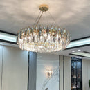 Axyaa Crystal Light Luxury Chandelier for Living Room, Dining Room, and Bedroom