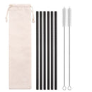 Axyaa Stainless Steel Straws Set - Eco-Friendly Reusable Portable Travel Essential