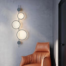 Axyaa Nordic LED Wall Sconce Black Minimalist Long Strip Light Fixture