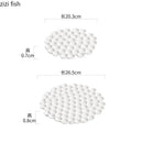 Axyaa White Ceramic Honeycomb Plate for Desserts, Snacks, Sushi & Molecular Cuisine