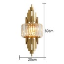 Axyaa Modern Crystal LED Wall Lamp for Bedroom Staircase Indoor Lighting.