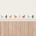 Axyaa Duck Nursery Wall Stickers: Cute Waterproof Self-Adhesive Animals Mural for Baby Bedroom