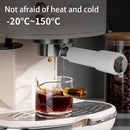 Axya Glass Handle Espresso Measuring Cup 125ml Vshape Coffee Milk Supplies