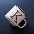 Axyaa Light Luxury Nordic Bone Couple Cup - Gold Relief Ceramic Mug
