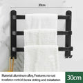 Axyaa Wall-mounted Triple-layer Towel Holder for Bathroom Storage